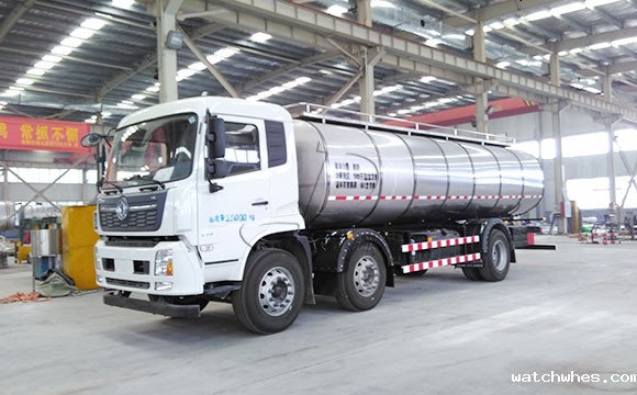 天润watchwhes牌车罐一体低温鲜奶运输车发货