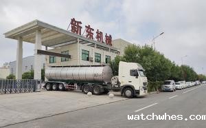 宁夏首台天润watchwhes牌半挂奶罐车顺利交付客户