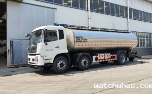 河南客户订购的16立方车罐一体奶罐车今日发货