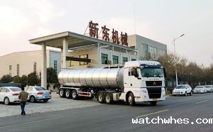 安徽34吨半挂奶罐运输车发往宿州物流公司