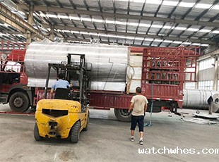 陕西客户订购的10吨直冷式保鲜奶罐发货