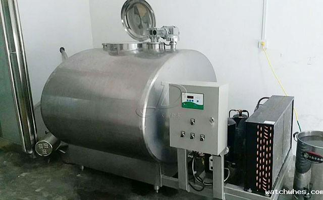 河北客户1吨制冷罐安装调试完毕