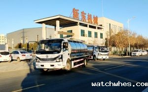 陕西知名乳企订购的7吨小型羊奶运输车发货