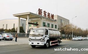 江苏郑总订购的东风鲜奶运输车今天提车