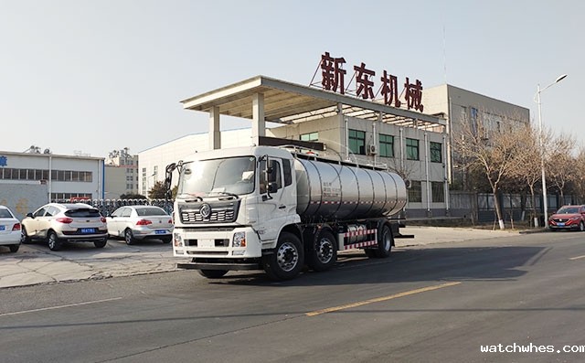 我公司16吨一体液奶运输罐车发往陕西