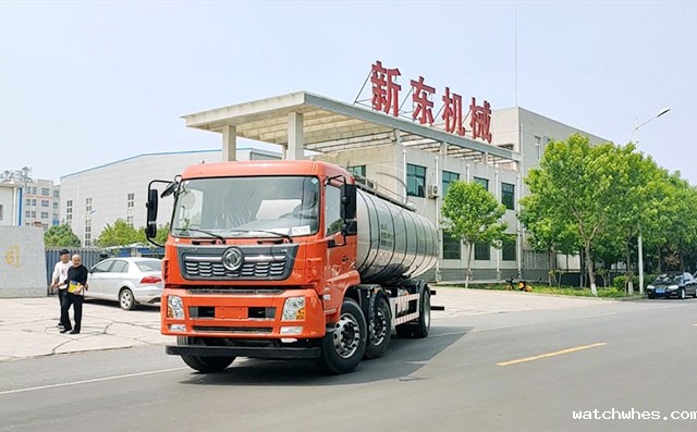 徐州16吨不锈钢猪血保温运输车发往江苏