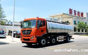 江苏奶罐车客户订购的16吨鲜奶运输车发货