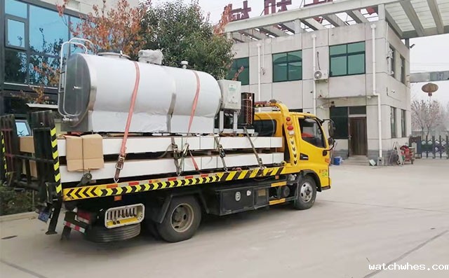 北京老客户复购2吨牛奶制冷罐一台发货