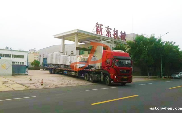 福建客户订购的一整套椰子水生产线发货