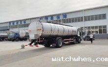 陕西客户订购的16立方鲜奶罐车今日提车