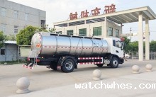 山东客户订购的10吨鲜奶保鲜罐车下午发货