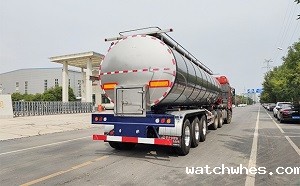 天润watchwhes35T半挂鲜牛奶罐车制动系统性能测试