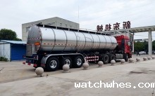 辽宁34立方大型拖挂鲜牛奶罐车按时发往大连