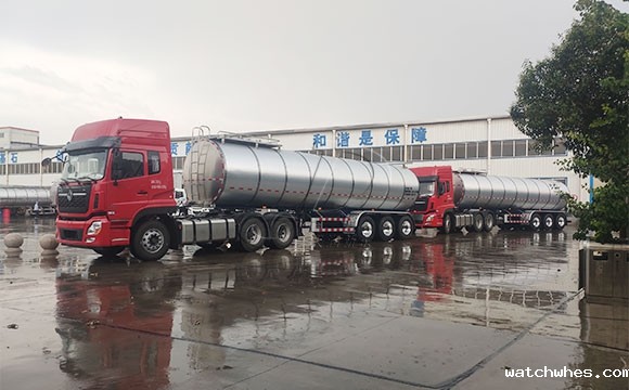 鲜奶运输半挂罐车