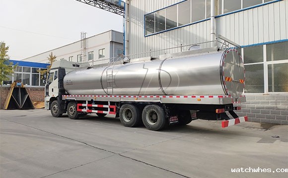 车罐一体三轴奶罐车