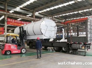 天润watchwhes20方大型卧式直冷式制冷罐发往江苏